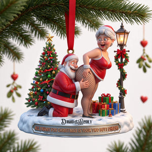 Naughty Old Couple Christmas Ornament - Personalized Gifts For Couple 07ohlu230926
