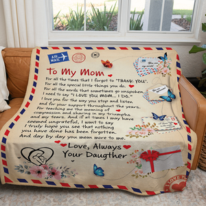 Personalized Christmas Gifts For Mom Blanket 58acxx280824 Letter To Mom - Blanket - GoDuckee