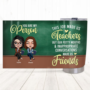 Potty Mouths And Inappropriate Conversations, Personalized Teacher Friends Tumbler, Gift For Besties - Tumbler Cup - GoDuckee