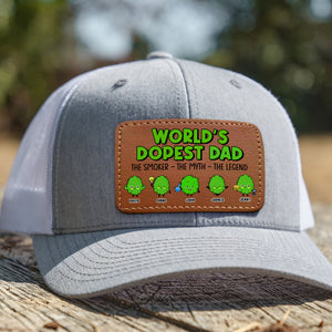 Personalized Gifts For Dad Leather Patch Hat 05actn210524 - Caps - GoDuckee