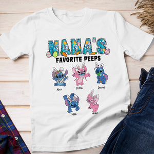 Personalized Gifts For Grandma Shirt Nana's Favorite Peeps 01OHHN260224 - 2D Shirts - GoDuckee