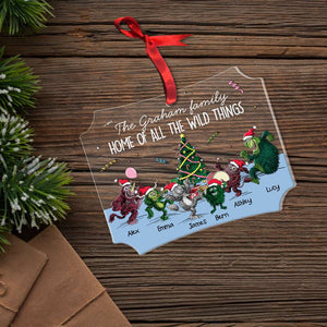 Wild & Crazy Family Personalized Ornament, Family Christmas Gift 01QHHN011123 - Ornament - GoDuckee