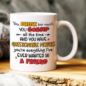 Friends, Gift For Best Friends, Personalized Mug, Bestie Drinking Mug 04HUHN050823HH - Coffee Mug - GoDuckee