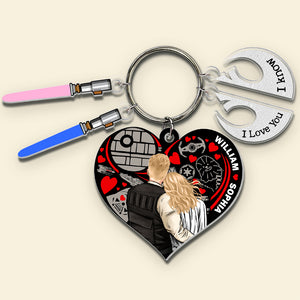 Personalized Gifts For Couple Keychain 03NADT060624HH - Keychains - GoDuckee