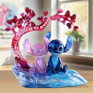 Cute Monster Couple Plaque - Personalized Gifts For Couple 01tgpu280625 - Shaped Plaques - GoDuckee