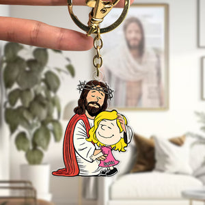 Personalized Gifts For Christians, Jesus Love 03qhqn040125hg - Keychains - GoDuckee