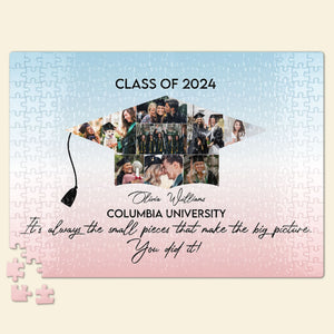 Graduation Custom Photo, You Did It, Personalized Jigsaw Puzzle, Graduation Gift, 01QHPU191223 - Wood Sign - GoDuckee