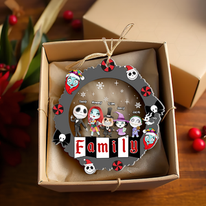 Personalized Gift For Family Ornament, Horror Christmas Family 01KAPU091124 - Ornament - GoDuckee