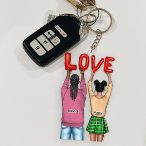 Personalized Gifts For Couple Keychain 021acpu131124 - Keychains - GoDuckee