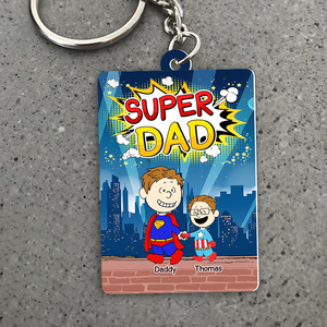 Personalized Gifts For Dad Keychain 04topu200325pa Super Dad - Keychains - GoDuckee
