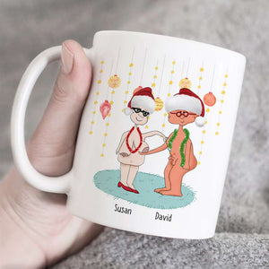 I Wanna Grow Old With You, Couple Gift, Personalized Mug, Old Couple Christmas Mug, Christmas Gift - Coffee Mug - GoDuckee