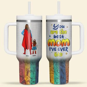 Personalized Gifts For Mom Tumbler 02QHPU230424PA Mother's Day Gift For The Best Mom We Had - Tumbler Cups - GoDuckee