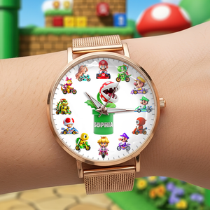 Racing Game Mesh Strap Quartz Watch Personalized Gifts For Fans 04TGPU180725 - Quartz Watch - GoDuckee