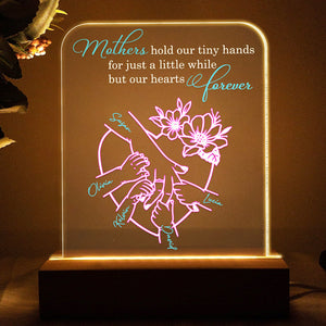 Personalized Gifts For Mom LED Light Mothers Hold Our Tiny Hands - Led Lights - GoDuckee