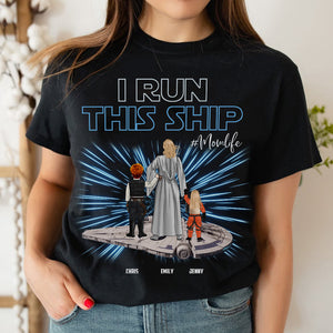 Personalized Gifts For Mom Shirt I Run This Ship 04QHHN270224HHHG GRER2005 - 2D Shirts - GoDuckee