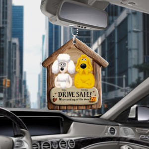 Personalized Gifts For Pet Lovers Car Ornament, We're Waiting At The Door 07tgqn190225pa - Ornament - GoDuckee