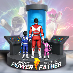 Power Dad Plaque - Personalized Gift For Dad 012OHLU180425HH - Shaped Plaques - GoDuckee