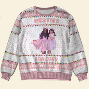 Custom Photo Gifts For Bestie Christmas Ugly Sweater 01PGDT111024 - Ugly Christmas Sweater - GoDuckee