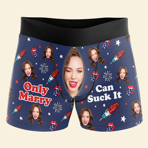 Custom Photo Gifts For Him Men's Boxers Only You - Boxers & Briefs - GoDuckee