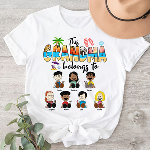 Personalized Gifts For Grandma Shirt Beach Summer With Kids 03xqpu140125pa - Shirts - GoDuckee