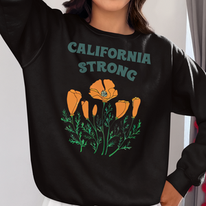 Pray for California Los Angeles Fire Strong Shirt Poppy Flower - Shirts - GoDuckee