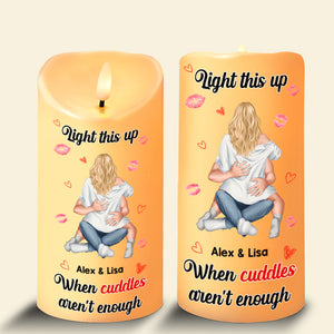 Personalized Gifts For Couple LED Candle Funny Couple 03TOMH161224HH - Led Candle - GoDuckee