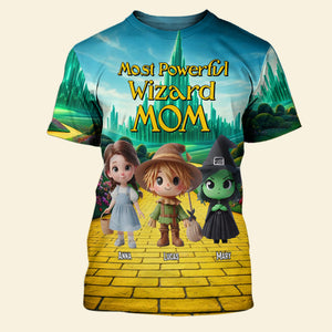 Personalized Gifts For Mom Shirt 04katn250225 Most Powerful Wizard Mom - AOP Products - GoDuckee