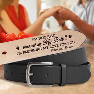 Personalized Gifts For Him Leather Belt With Secret Message 04ohtn071224 - Belts - GoDuckee