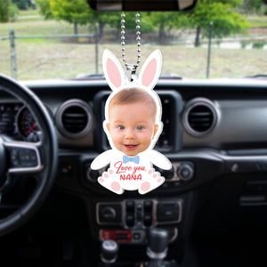 Custom Photo Gifts For Grandma Car Hanging Ornament I Love You Nana - Ornaments - GoDuckee