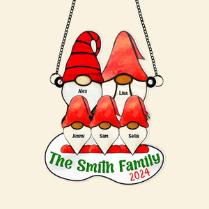 Personalized Gifts For Family Suncatcher Ornament 03OHMH140924 - Ornament - GoDuckee