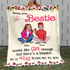 Being Your Bestie, Personalized Blanket, Gift For Besties - Blanket - GoDuckee