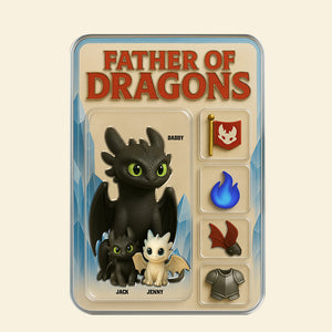 Dragon Dad Acrylic Plaque Personalized Gifts For Dad 01TGTN280425 - Shaped Plaques - GoDuckee
