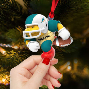 Gift For Football Lover, Personalized Acrylic Ornament, Football Player Ornament, Christmas Gift 01HTHN121023 - Ornament - GoDuckee