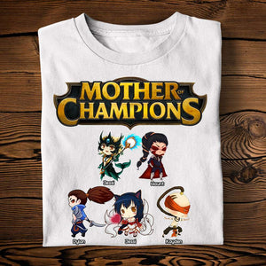 Personalized Gifts For Mom Shirt Mother Of Champions 02OHLU070225 - Shirts - GoDuckee