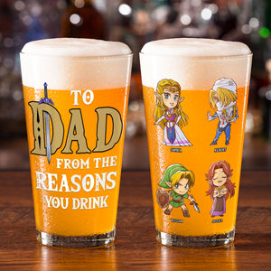 Personalized Gifts For Dad Beer Glass 04naqn130524 Father's Day - Drinkware - GoDuckee