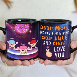 Thanks For Wipping Our Butt And Stuff Personalized Funny Kids Coffee Mug Gift For Mom - Coffee Mug - GoDuckee