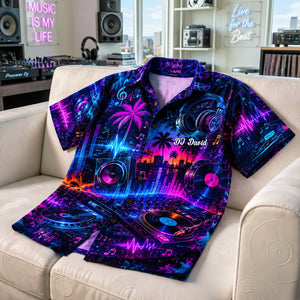 DJ Hawaiian Shirt - Personalized Gifts For Music Lovers 01nalu020626 - Hawaiian Shirts - GoDuckee