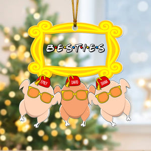 Personalized Funny Christmas Gifts For Besties Acrylic Ornament 03kaqn270924 - Ornament - GoDuckee