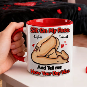 How Your Day Was Couple Coffee Accent Mug - Personalized Gift For Couple 04HULU270126 - Coffee Mug - GoDuckee