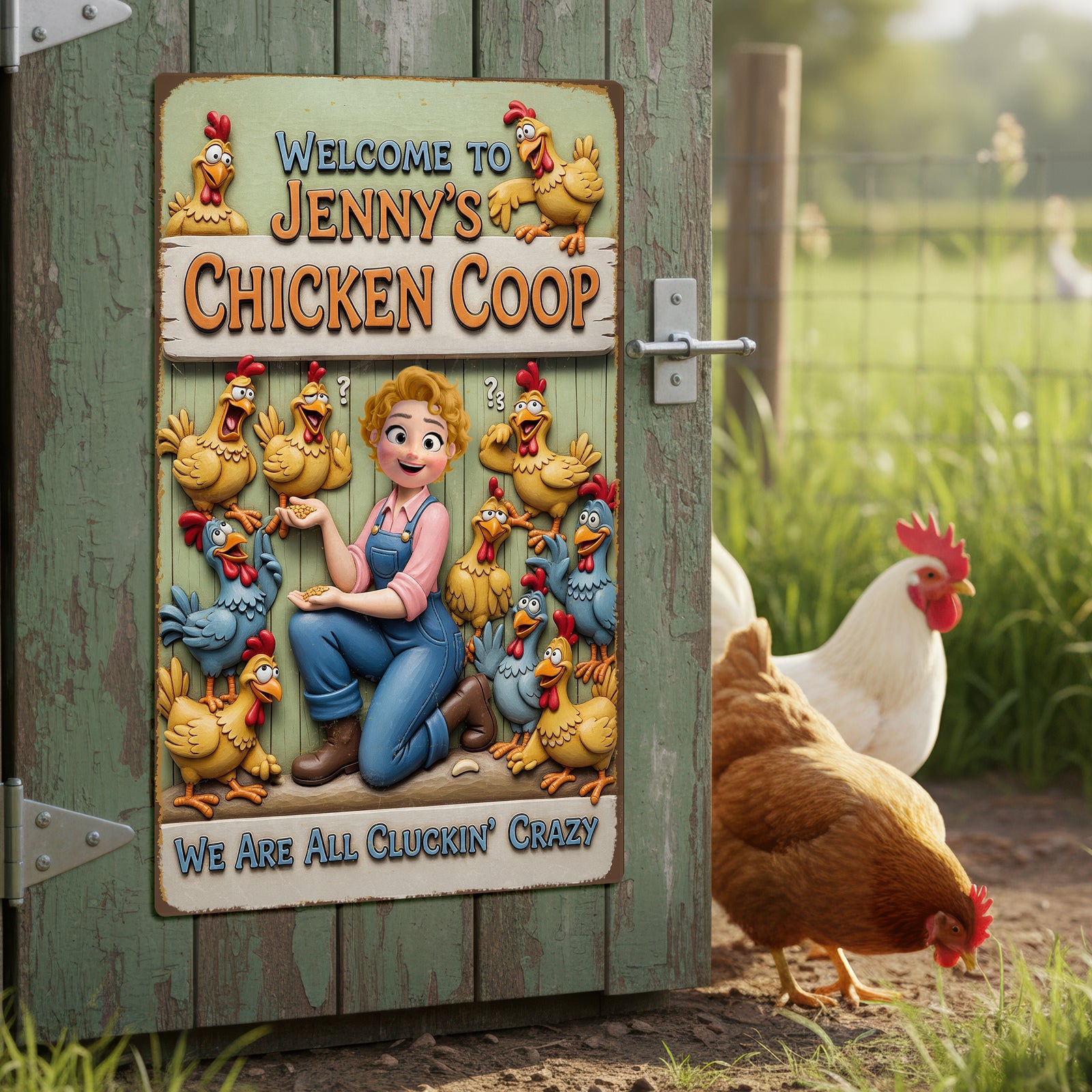Chicken Coop Metal Sign - Personalized Gifts For Farm Girls 01naqn051225 - Metal Signs - GoDuckee