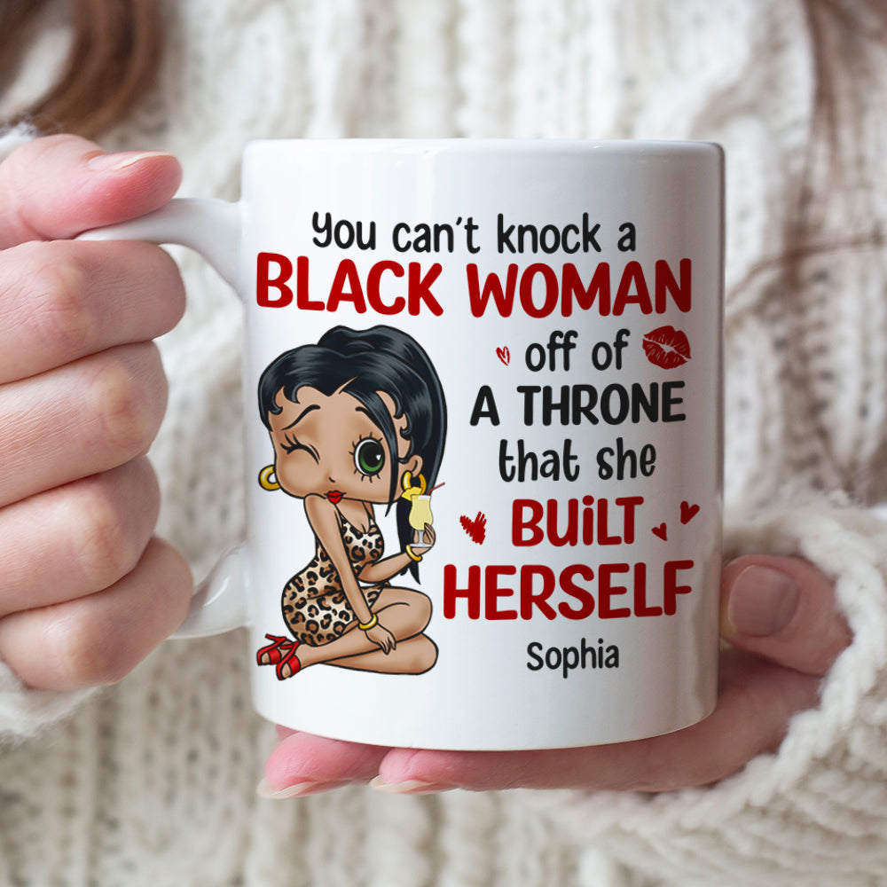 Can't Knock A Black Woman Off Personalized Coffee Mug 03HTTN270723HH-01 - Coffee Mug - GoDuckee