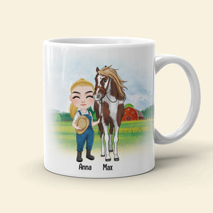 A Wise Woman Once Said I'm Getting A Horse - Personalized Mug - Gift For Horse Lovers - Coffee Mug - GoDuckee