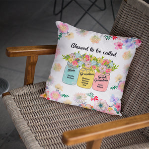 Personalized Gifts For Grandma Pillow Blessed To Be Called 03HUDT050224 - Pillows - GoDuckee