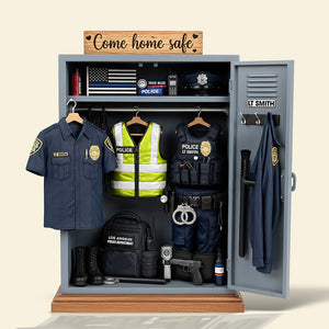 Police Personal Locker Acrylic Plaque - Personalized Gifts For Police Officer 03qhqn290525 - Shaped Plaques - GoDuckee