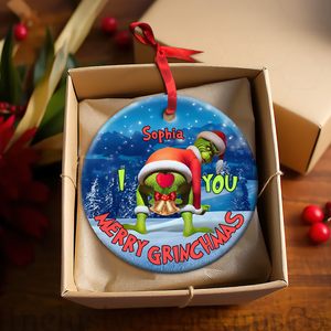 Personalized Gifts For Couples, Funny Christmas Ceramic Ornament 02OHPU300924 - Ornament - GoDuckee