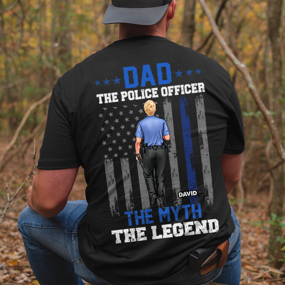 The Police Officer, The Myth, The Legend, Gift For Dad, Personalized Shirt - Shirts - GoDuckee