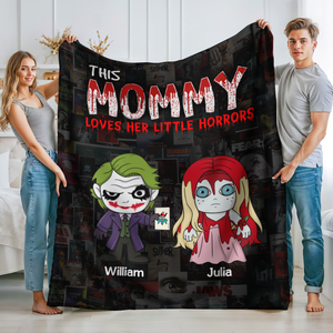 Personalized Gifts For Mom Blanket 04ohpu220225 Little Horrors - Blanket - GoDuckee
