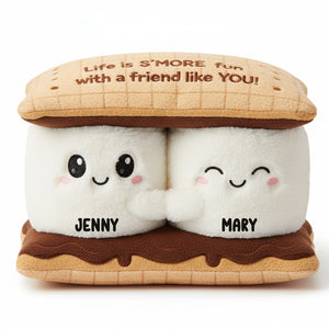 Marshmallow Besties Personalized Gifts For Friends Pillow 04natn201125 - Pillow - GoDuckee