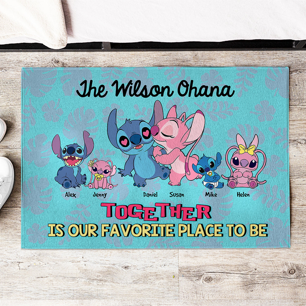 Together Is Our Favorite Place To Be, Family Gift, Personalized Doormat, Alien Family Doormat 02KAHN281223 - Doormat - GoDuckee