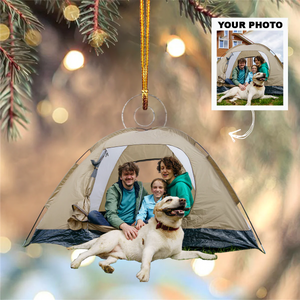 Custom Photo Gifts For Camper, Upload Camping Photo Christmas Ornament 47pgxx290824 - Ornament - GoDuckee